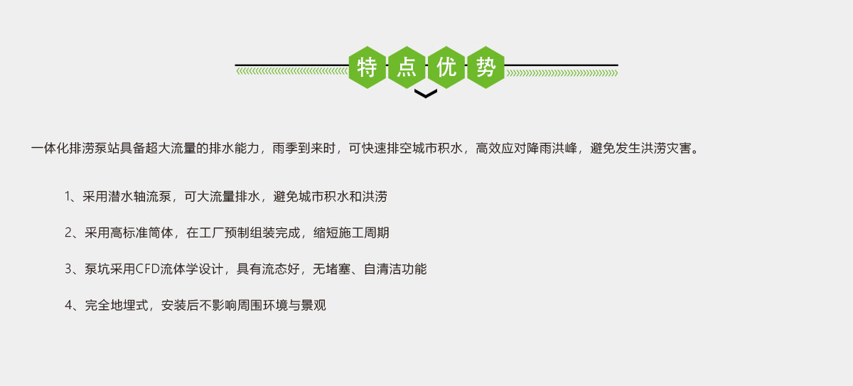 一體化軸流泵站,一體化排澇泵站,華南泵業